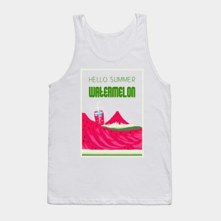 Hello Summer Watermelon Color 4 Tank Top